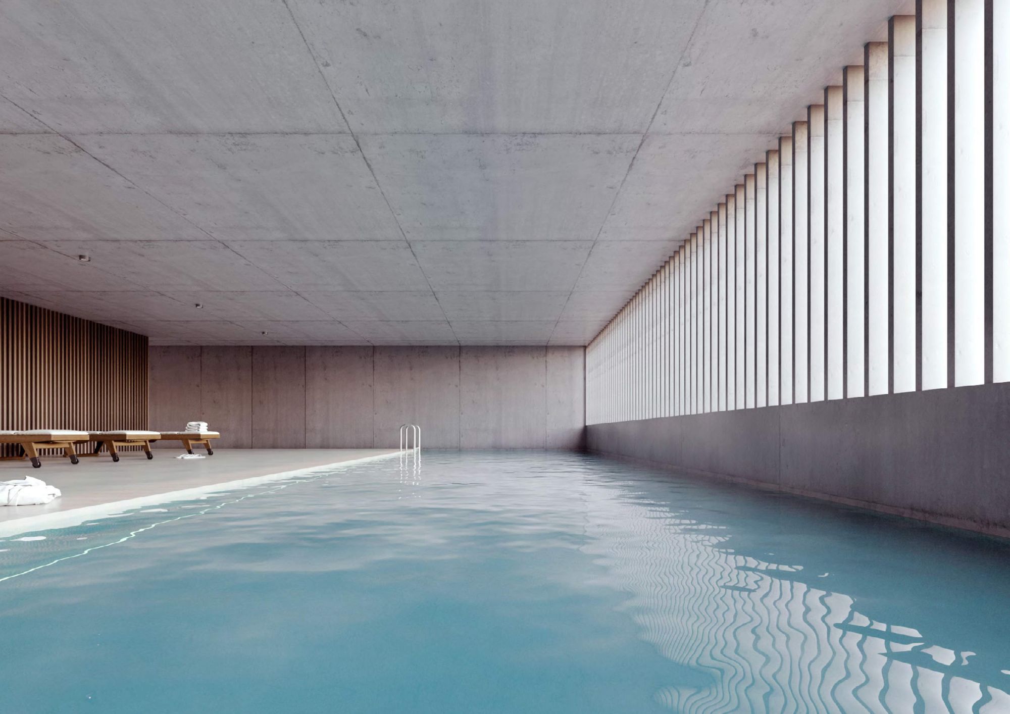BRITS — Render piscina interior